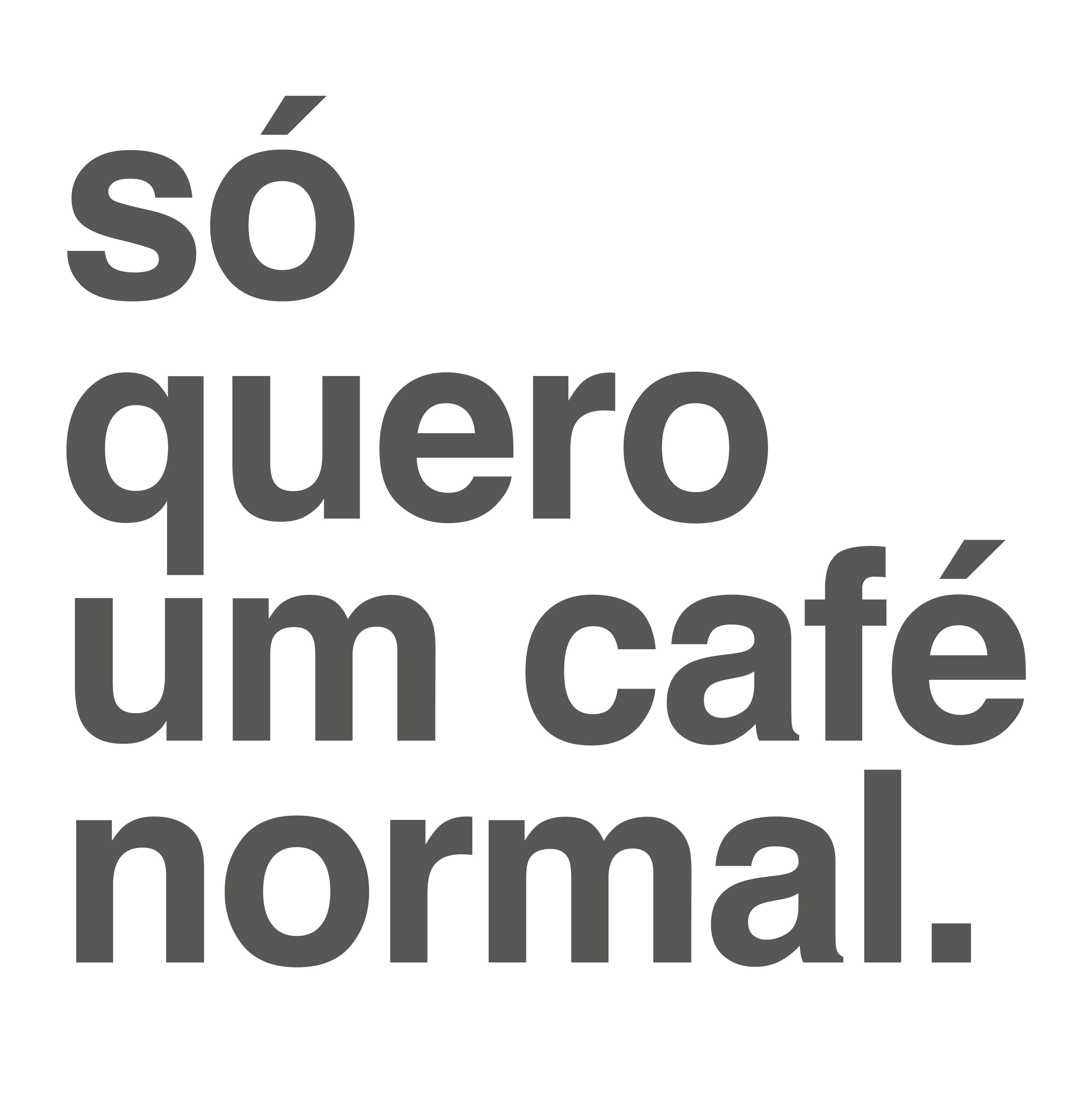 Cesta Só quero um café normal